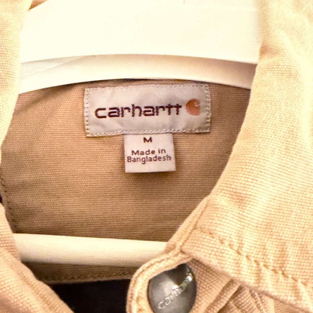 Carhartt Men's Beige Shirt Jacket - Picture 4 of 5